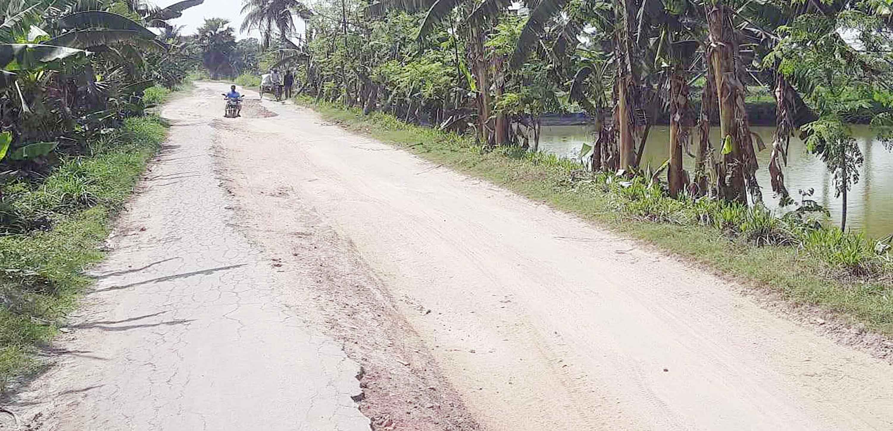 অভয়নগরে একটি বেহাল সড়কের আধা কি.মি. অংশে চরম দুর্ভোগ