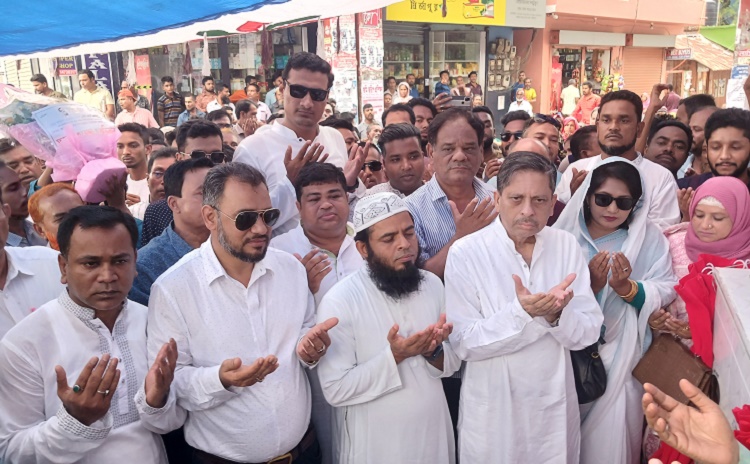 বরিশাল নগরীতে চার রাস্তার নির্মাণ কাজের উদ্বোধন