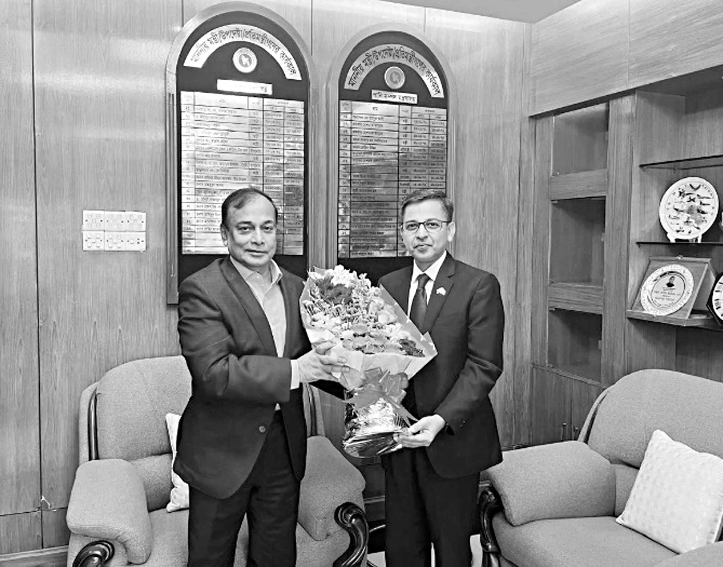 পানিসম্পদ প্রতিমন্ত্রীর সঙ্গে ভারতের হাইকমিশনারের সাক্ষাৎ