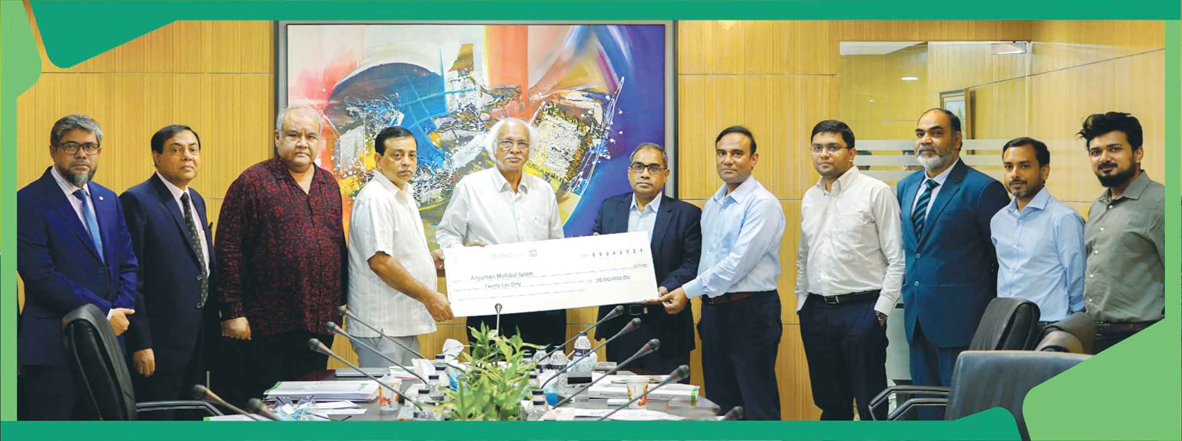 আঞ্জুমান মুফিদুল ইসলামকে এনআরবিসি ব্যাংকের অনুদান