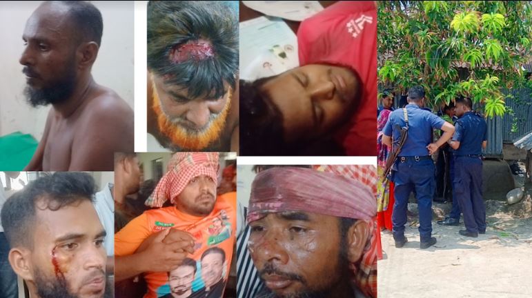 মোল্লাহাটে আধিপত্য বিস্তার নিয়ে দুই পক্ষের সংঘর্ষে আহত ১৫ ও বাড়িঘর ভাঙচুর