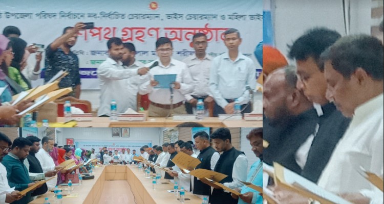 খুলনা বিভাগের ১১টি উপজেলার নবনির্বাচিতদের শপথ গ্রহণ 