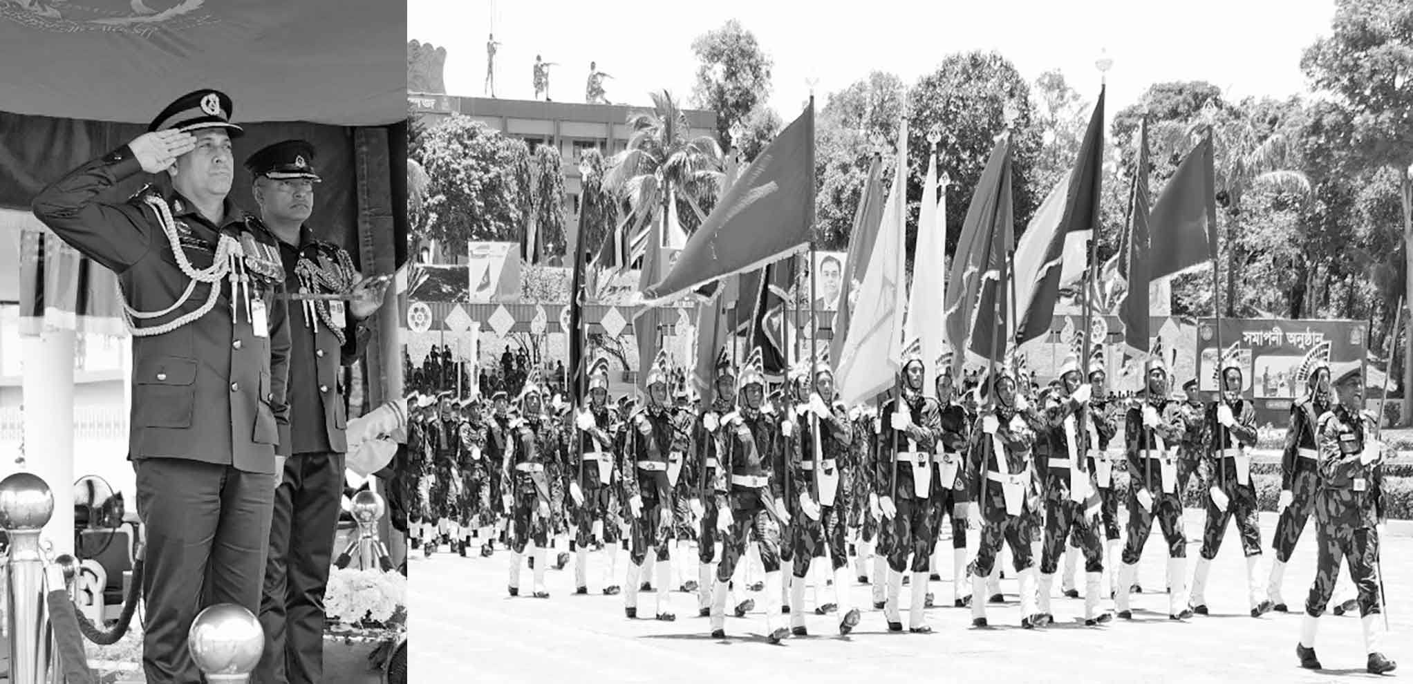 বিজিবি'র ১০১তম রিক্রুট ব্যাচের প্রশিক্ষণ সমাপনী কুচকাওয়াজ অনুষ্ঠিত