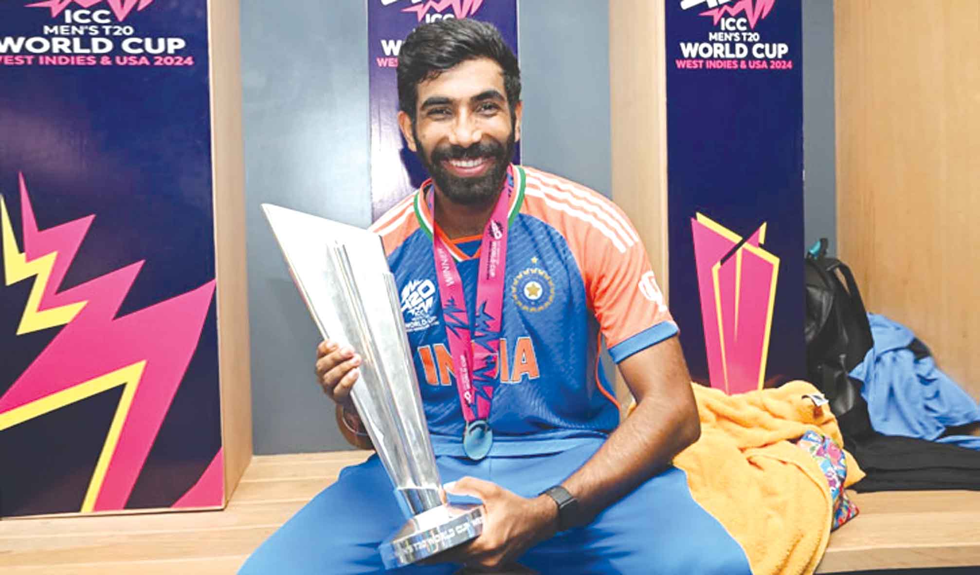 কোনো রান না করেই টুর্নামেন্ট সেরা হওয়া প্রথম খেলোয়াড় বুমরাহ