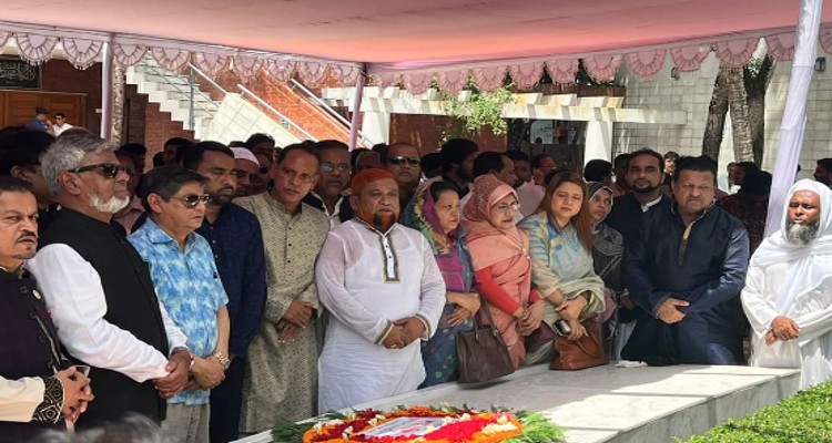 বঙ্গবন্ধুর সমাধিসৌধে শ্রদ্ধা নিবেদন করলেন ব্রাহ্মণবাড়িয়া জেলা আ‘লীগ নেতৃবৃন্দ