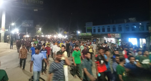 মধ্যরাতে বেরোবি ছাত্রলীগ ও আন্দোলকারীদের মধ্যে সংঘর্ষে  আহত ৬ 