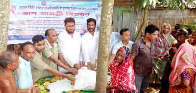 ইসলামপুরে তাঁতীলীগ ও মৎস্যজীবি লীগের ত্রান বিতরন