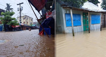 পরশুরাম ও ফুলগাজীতে মুহুরী নদীর ১০টি স্থানে ভাঙন, ১৫টি গ্রাম প্লাবিত