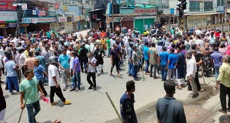 রংপুরে সংঘর্ষে নিহত ২, সাংবাদিকসহ আহত ৩০