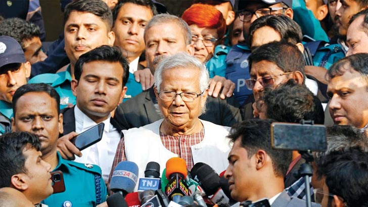 দুর্নীতি মামলা থেকে খালাস পেলেন ড. ইউনূস