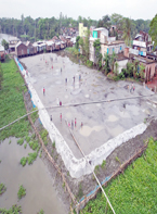 পটুয়াখালীতে দুর্যোগ ও ত্রাণ মন্ত্রণালয়ের টাকায় নদী ভরাট!