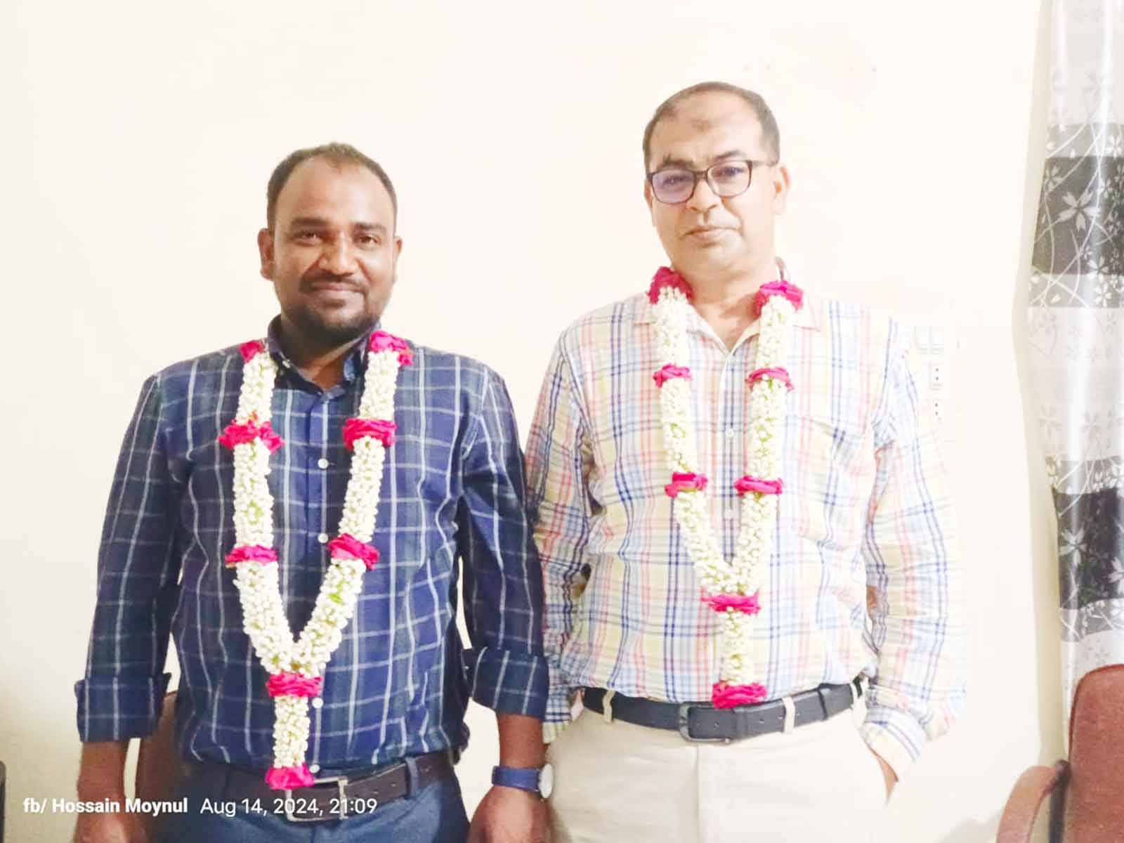 উলস্নাপাড়া প্রেস ক্লাবের সভাপতি লিটন ও সম্পাদক ময়নুল