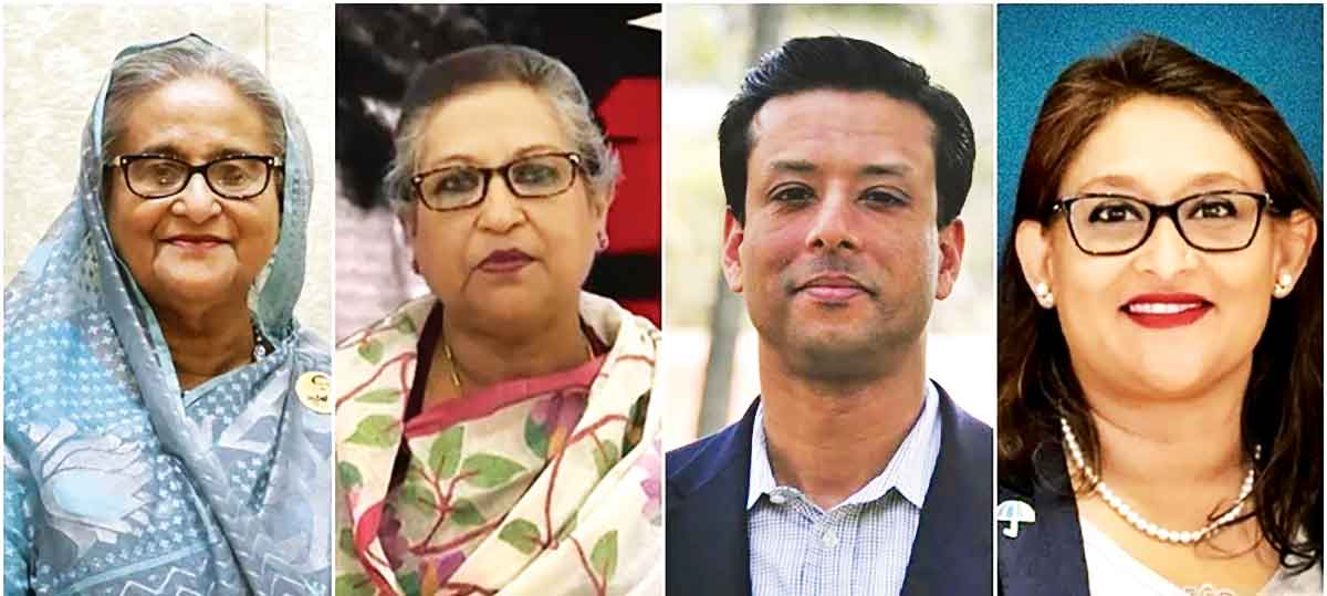 হাসিনা-রেহানা-জয় ও পুতুলের বিরুদ্ধে ৮ মামলা