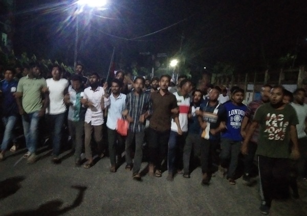 ভারতের বাঁধ খুলে আকস্মিক বন্যা, প্রতিবাদে বেরোবিতে বিক্ষোভ
