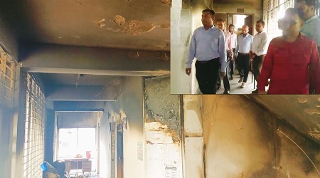 শেরপুরে পুরে যাওয়া জেলা নির্বাচন অফিস পরিদর্শনে আঞ্চলিক কর্মকর্তা