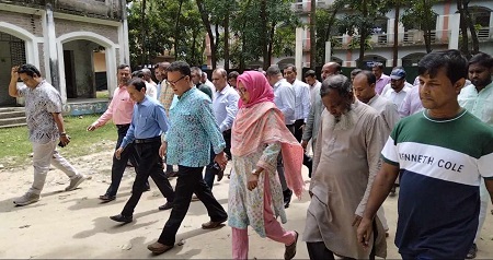 শায়েস্তাগঞ্জ ডিগ্রী কলেজ পরিদর্শনে জাতীয় বিশ্ববিদ্যালয়ের উপাচার্য