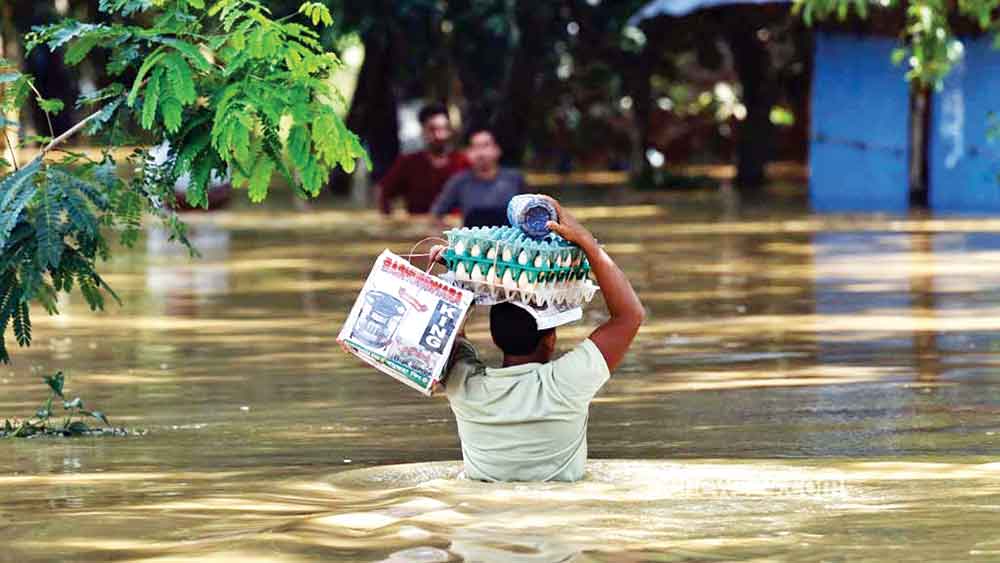 আগস্টের বন্যায় ৭৪ মৃতু্য, ১৪২৬৯ কোটি টাকার ক্ষতি