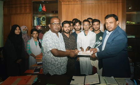 নোবিপ্রবির ক্যান্সার আক্রান্ত শিক্ষার্থী পেল দেড় লক্ষ টাকা আর্থিক সহায়তা 