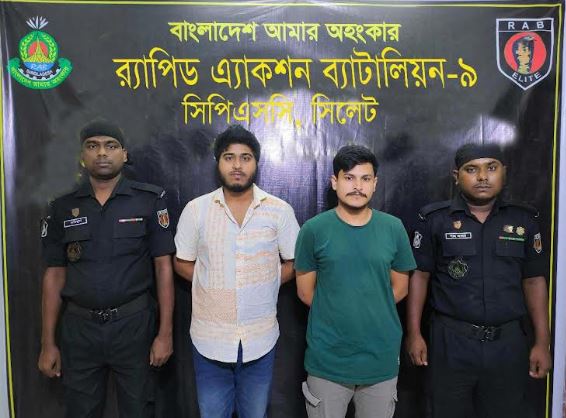 শাবি ছাত্রলীগের দুই নেতা গ্রেফতার