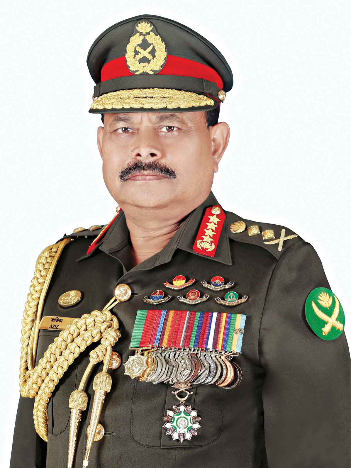 স্ত্রীসহ সাবেক সেনাপ্রধান আজিজের দেশত্যাগে নিষেধাজ্ঞা