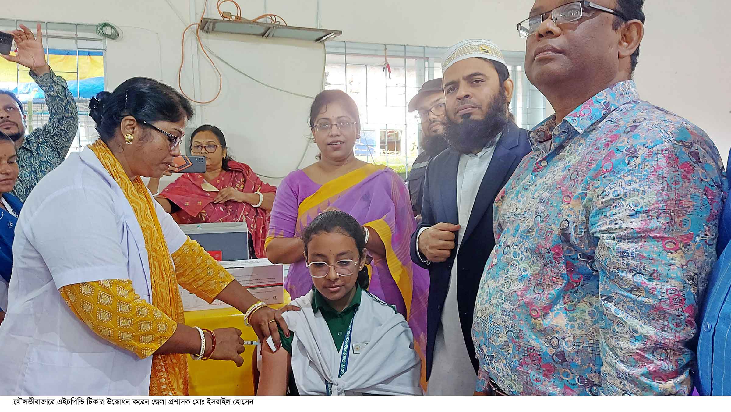 এইচপিভি ভাইরাস টিকা প্রদান