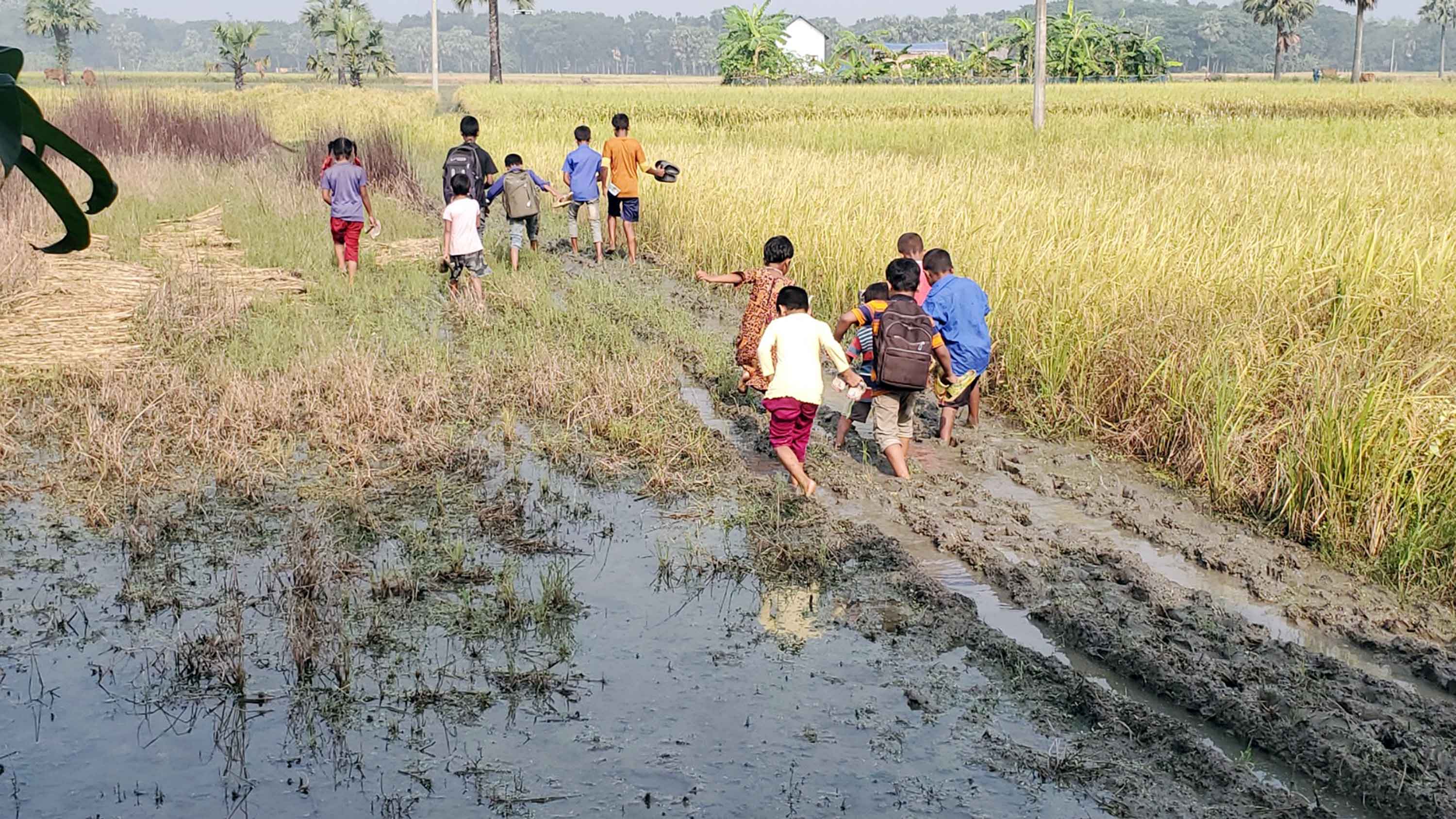 যে গ্রামে ঢোকার জন্য নেই কোনো রাস্তা