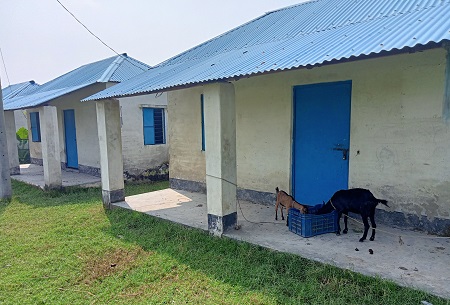 রূপসায় আশ্রয়ণের অধিকাংশ ঘরে ঝুলছে তালা, বসবাস করছে গরু ও ছাগল