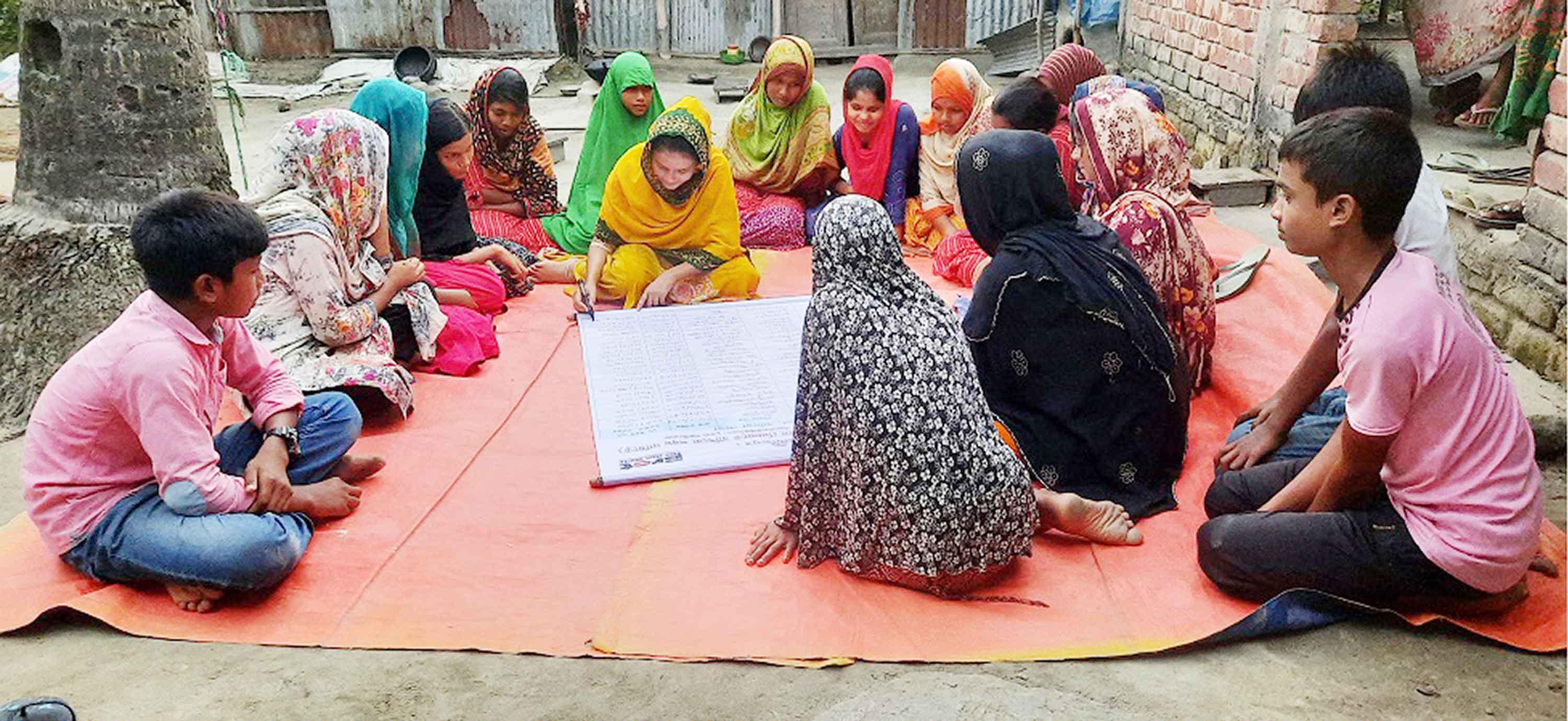 নীলফামারীতে নিরাপদ ক্যাম্পেইনে বাল্যবিয়ে প্রতিরোধে প্রচার অভিযান