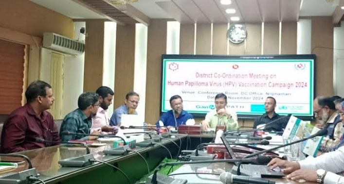 নীলফামারীতে এইচপিভি টিকাদান কর্মসুচি শেষ হচ্ছে ২১ নভেম্বর