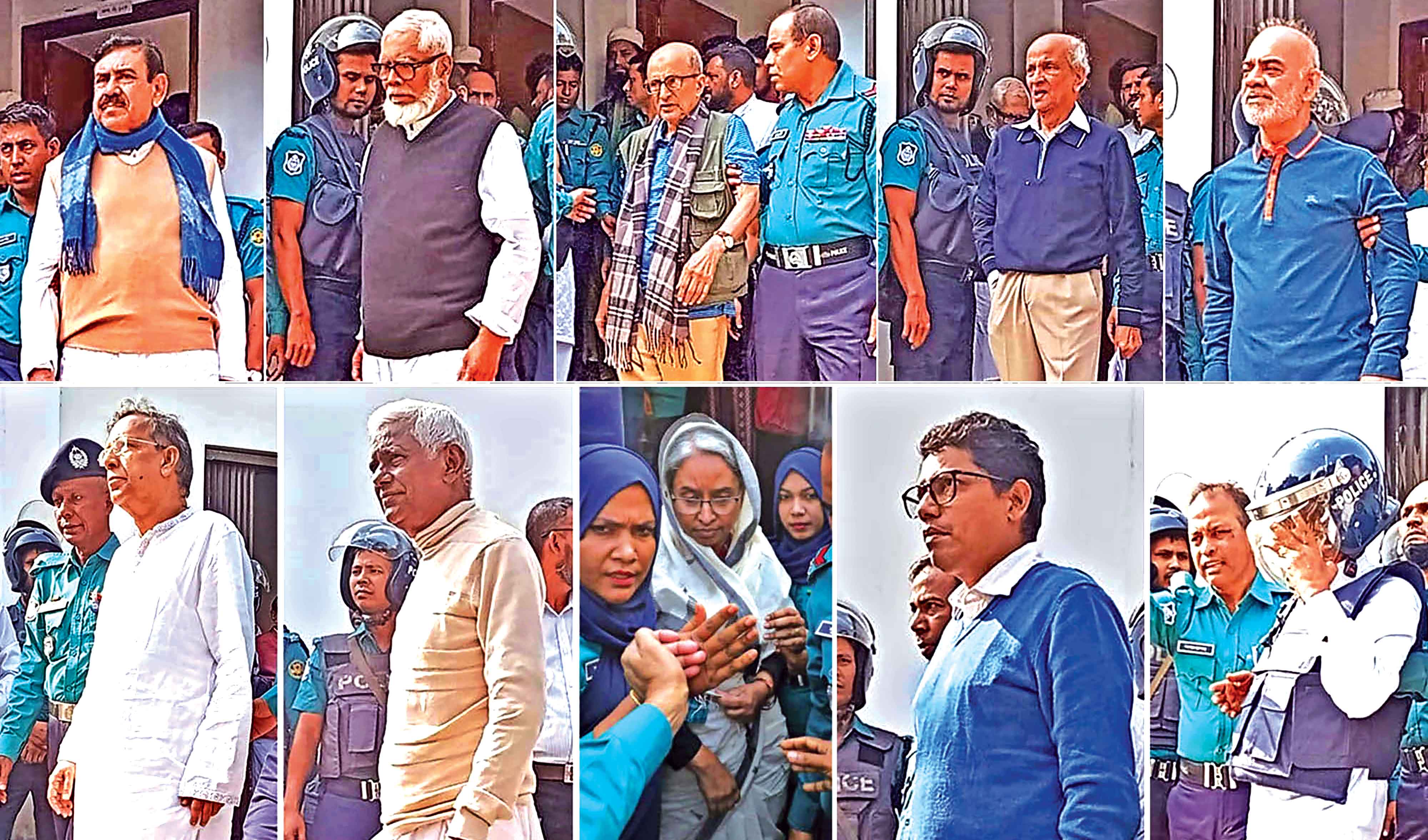 ট্রাইবু্যনালের কাঠগড়ায় সাবেক মন্ত্রী-উপদেষ্টাসহ ১৩ জন