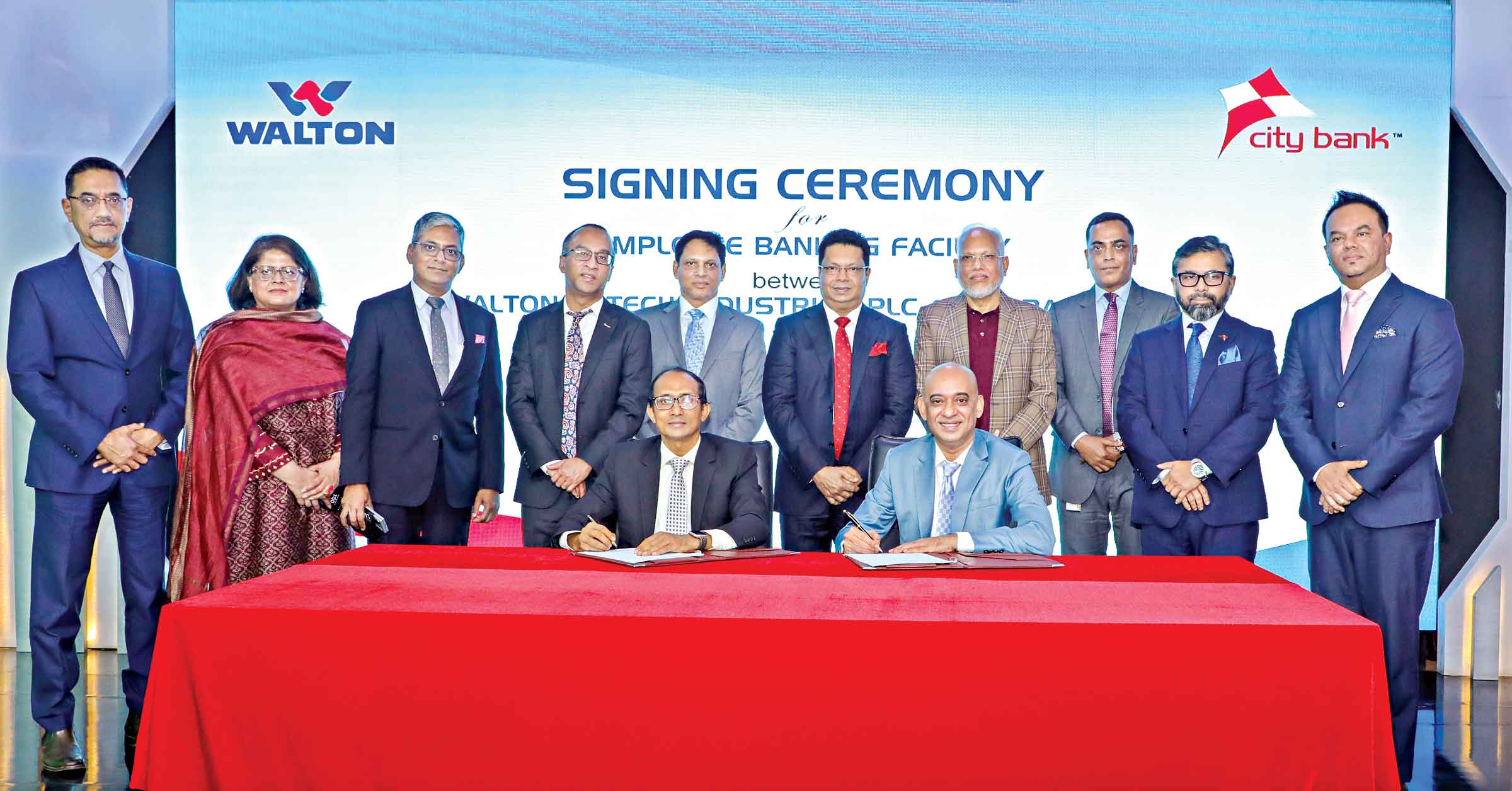 ওয়ালটনের সঙ্গে এমপস্নয়ি গ্রিন ব্যাংকিং চুক্তি স্বাক্ষর সিটি ব্যাংকের