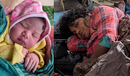 পাগলীর কোলে ফুটফুটে কন্যা সন্তান