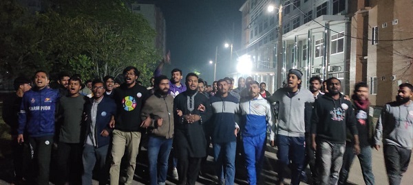 ভারতে বাংলাদেশ হাইকমিশনে হামলার প্রতিবাদে উত্তাল যবিপ্রবি