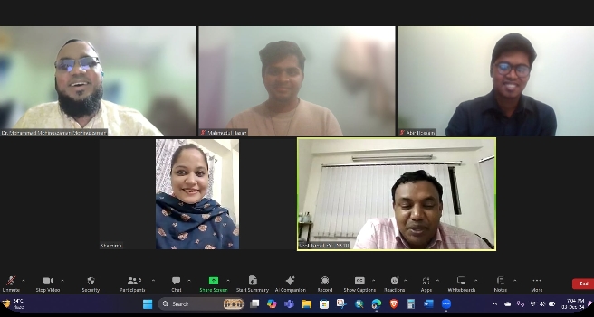 নোবিপ্রবি উপাচার্যের সাথে জাতিসংঘ উন্নয়ন কর্মসূচির অনলাইন মিটিং অনুষ্ঠিত 