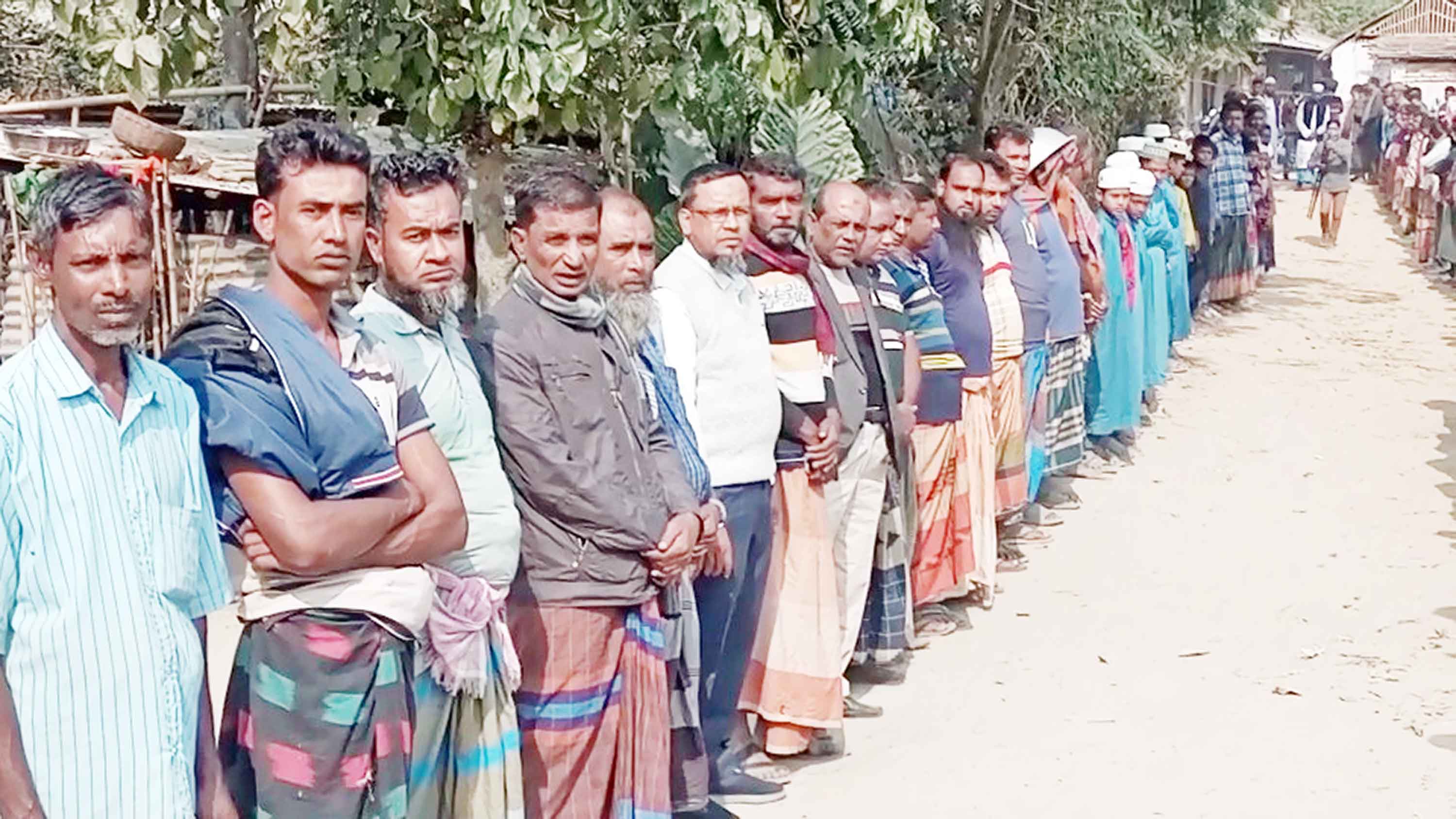 গৌরীপুর ছাত্রদল নেতা হত্যাকারীদের বিচারের দাবিতে বিক্ষোভ
