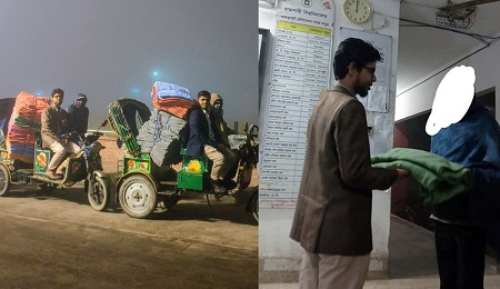রাবিতে ছাত্রশিবিরের শীতবস্ত্র বিতরণ