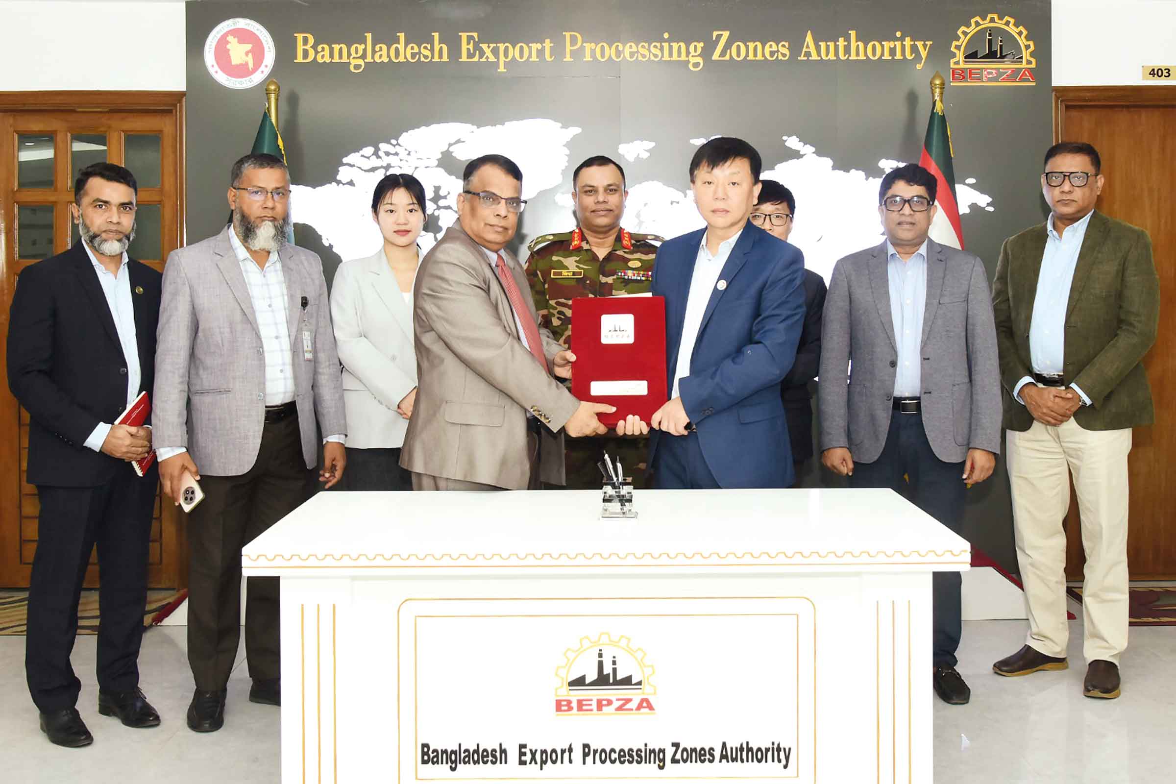 চীনা প্রতিষ্ঠানের সঙ্গে বেপজার চুক্তি সই