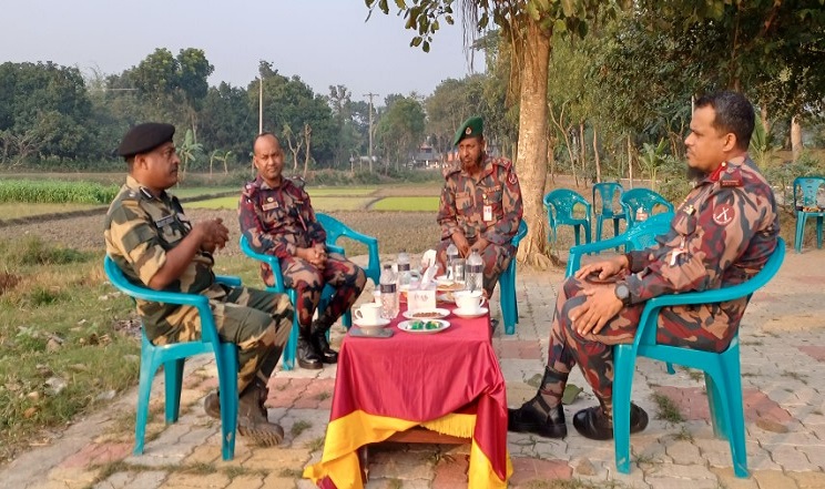 চুয়াডাঙ্গা সীমান্তে বিজিবি- বিএসএফ ব্যাটালিয়ন কমান্ডার পর্যায়ে বৈঠক 