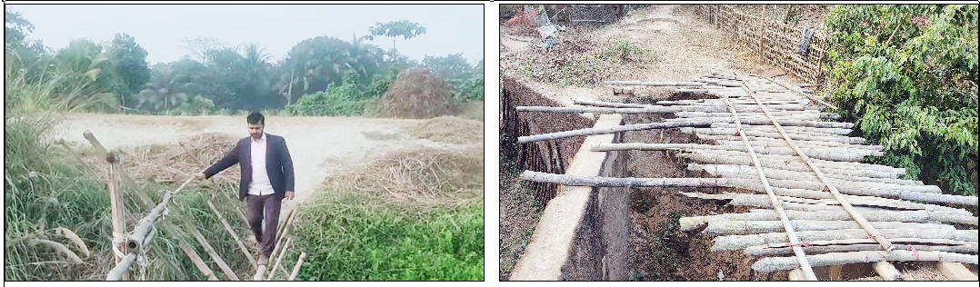 আড়াইহাজারের কয়েকটি এলাকায় এখনো বাঁশের সাঁকো