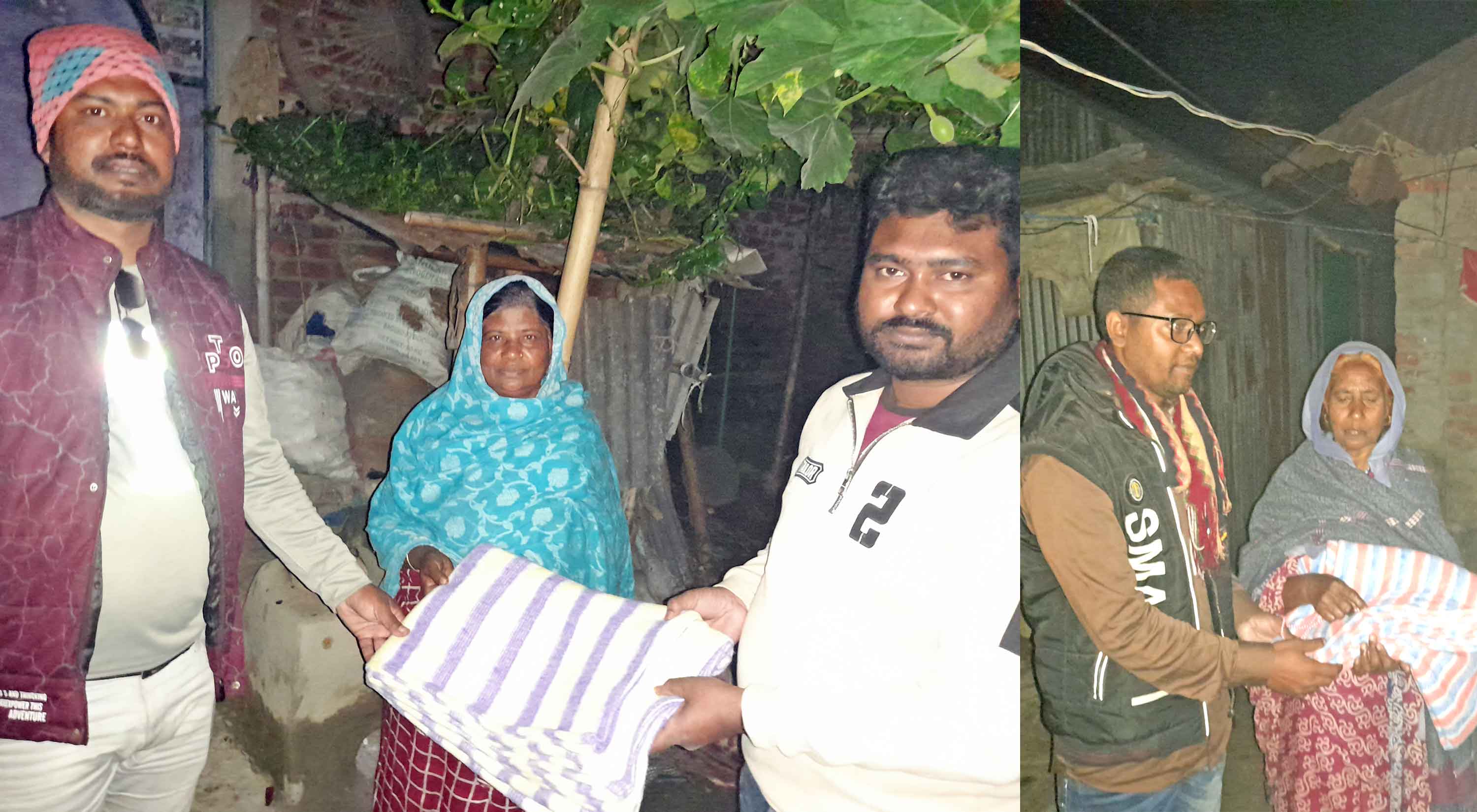 নওগাঁয় দুস্থদের মাঝে কম্বল বিতরণ