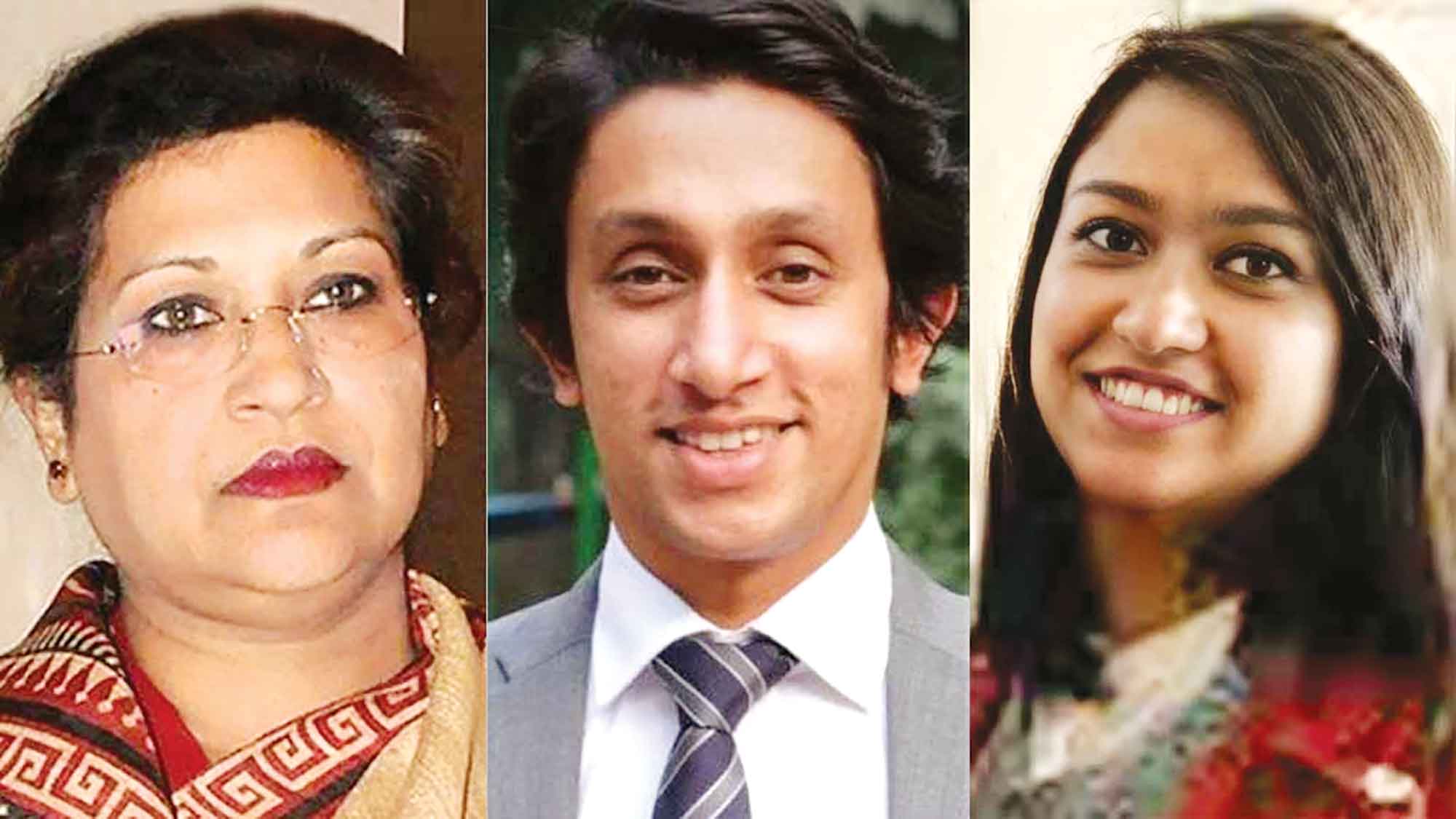 রেহানা ও ছেলেমেয়ের সঙ্গে হাসিনাও আসামি
