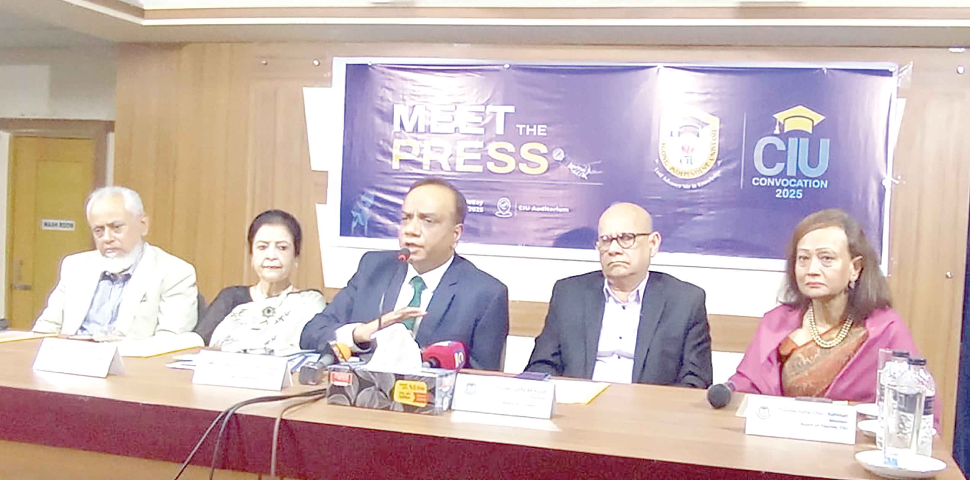 ইন্ডিপেন্ডেন্ট ইউনিভার্সিটির সমাবর্তন উপলক্ষে চট্টগ্রামে 'মিট দ্য প্রেস'
