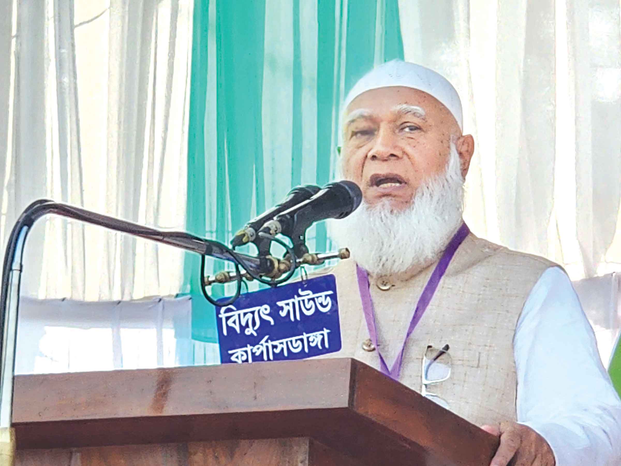 পেশীশক্তির কাছে মাথানত করব না জামায়াতের আমীর
