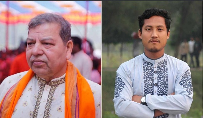 ইবির পূজা উদযাপন পরিষদের সভাপতি ড. অরবিন্দ সাহা, সম্পাদক পংকজ