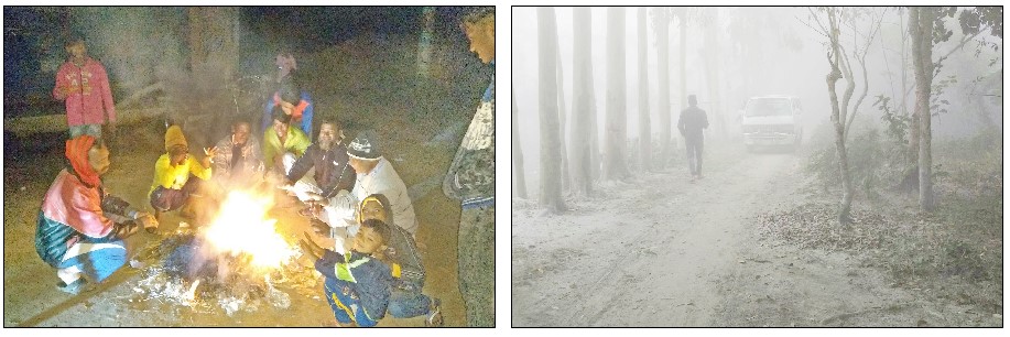 কুয়াশা আর বাতাসে শীতের তীব্রতা বেড়েছে