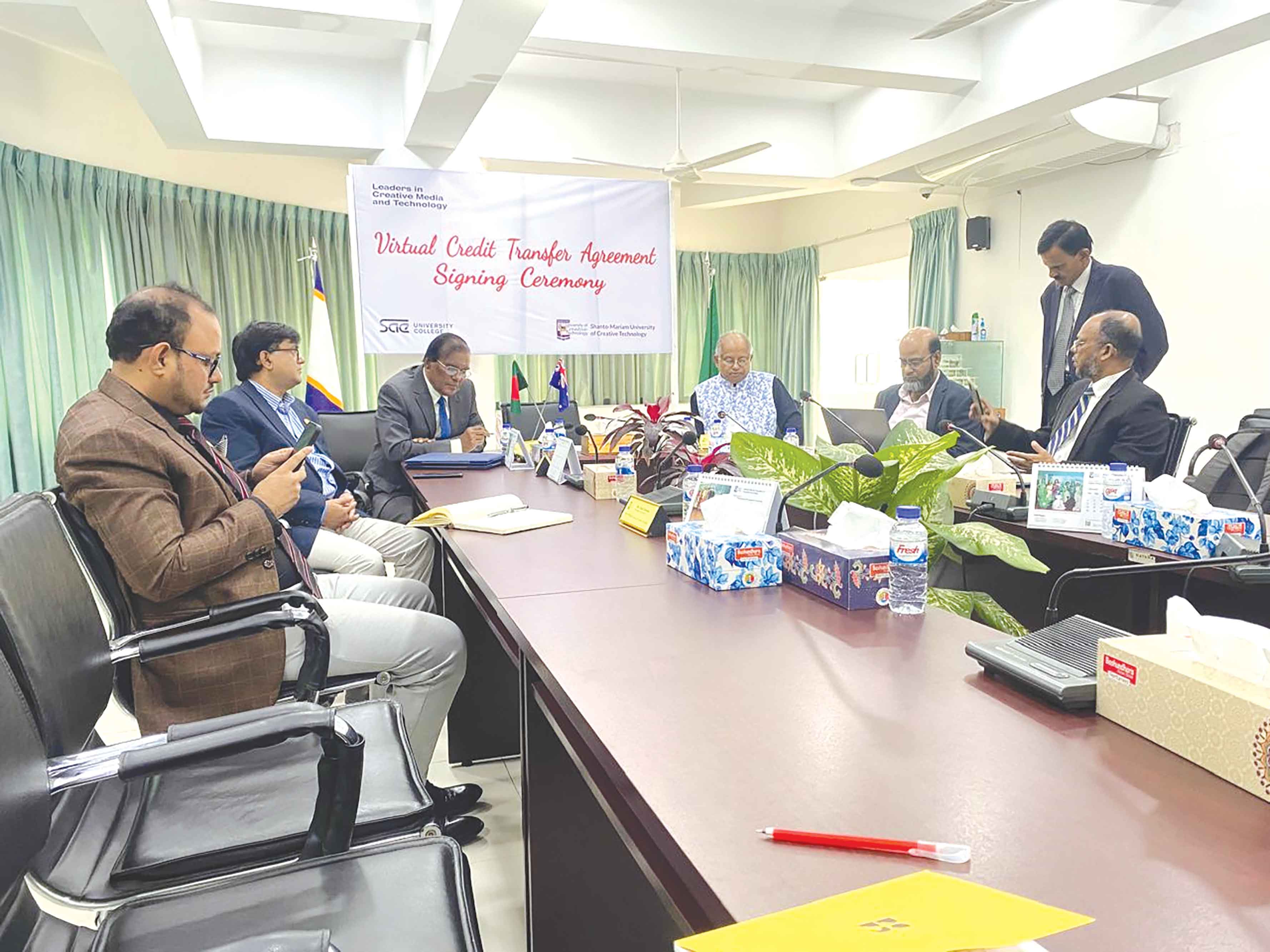 ভার্চুয়ালি ক্রেডিট ট্রান্সফার এগ্রিমেন্ট সাইনিং সেরেমনি