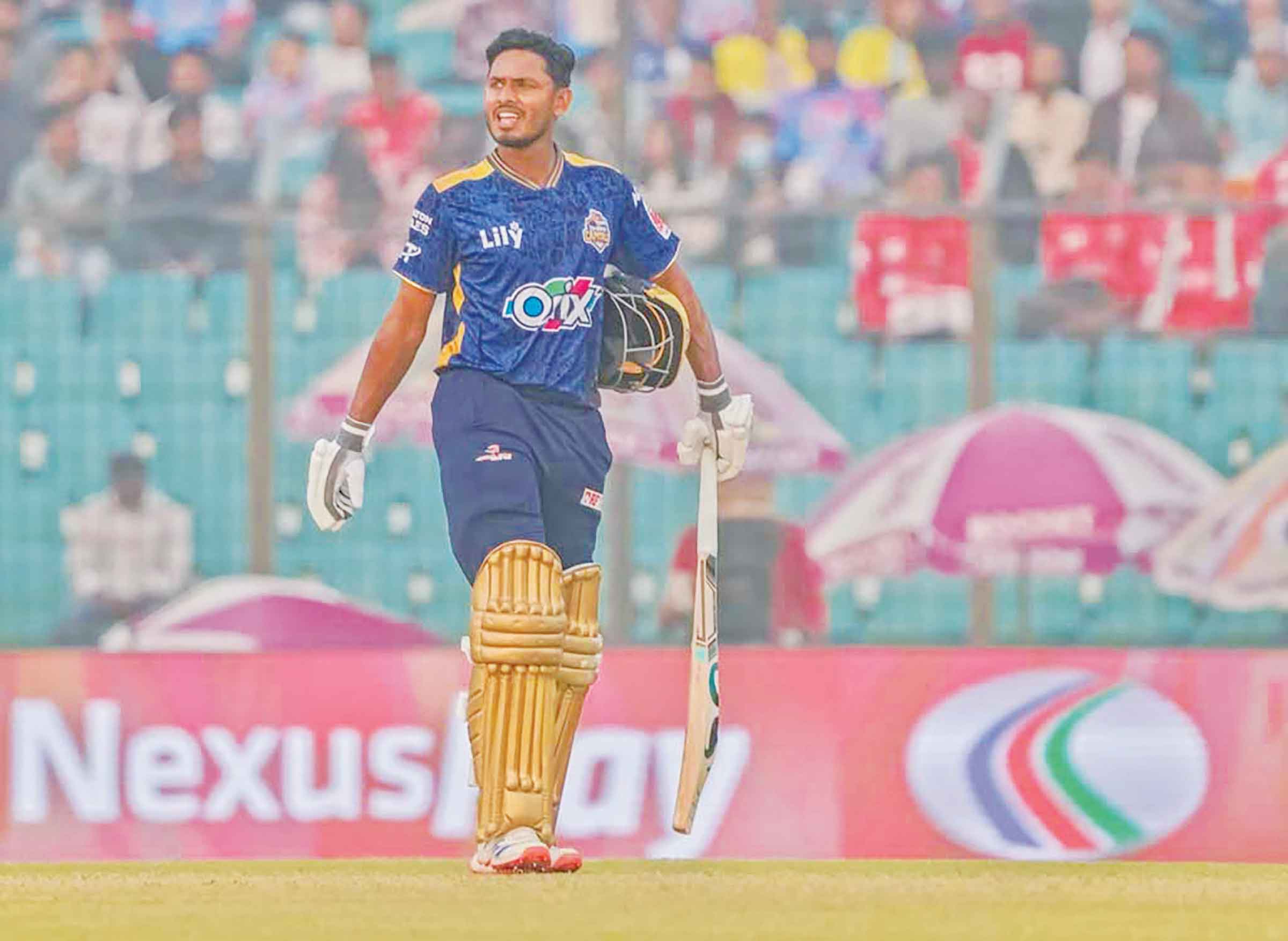 ৩৬ ছক্কায় থামল বিপিএলে তানজিদের রেকর্ড-যাত্রা