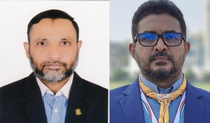 পটুয়াখালী জেলা রোভারের নতুন সিনিয়র সহ-সভাপতি অধ্যাপক জিল্লুর এবং সম্পাদক আমিনুল ইসলাম