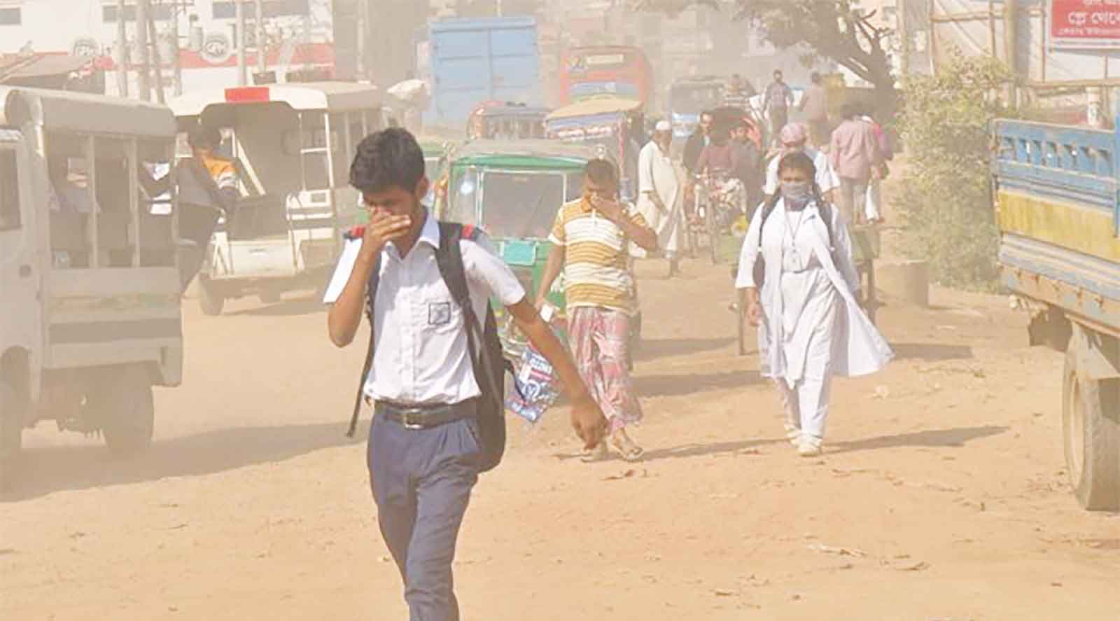 টানা তিন দিন দূষিত শহরের শীর্ষে ঢাকা