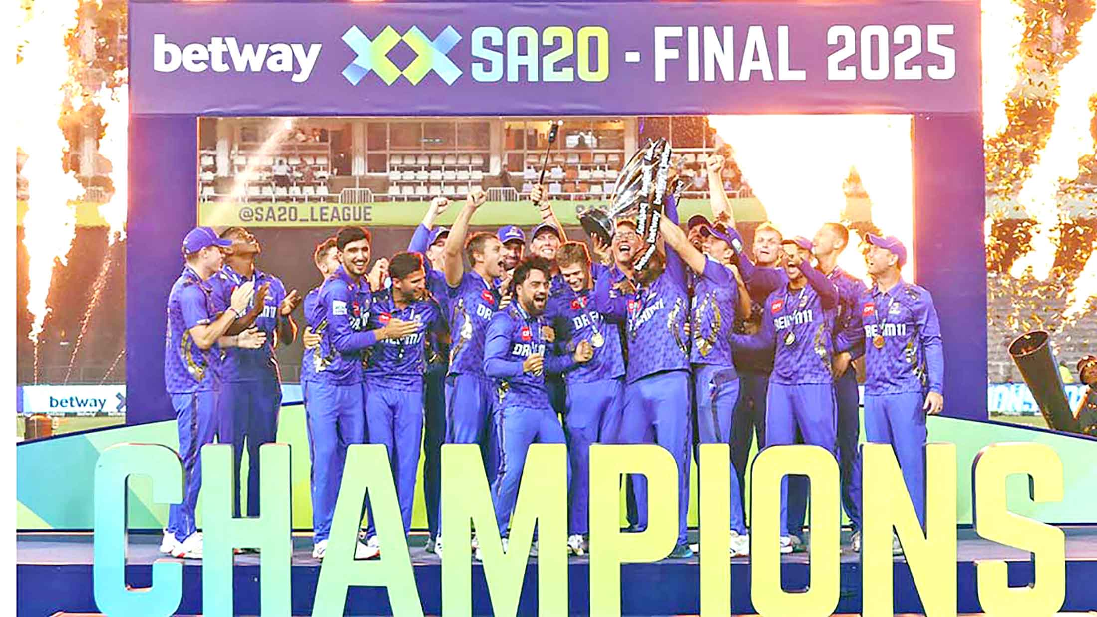 দক্ষিণ আফ্রিকায় চ্যাম্পিয়ন রশিদের কেপ টাউন